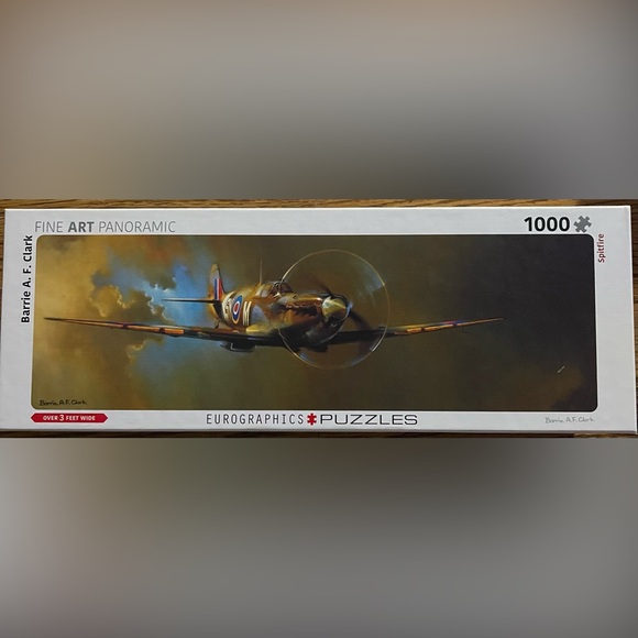 EuroGraphics Fine Art Panoramic Spitfire - 1000 Piece Puzzle - Picture 1 of 4